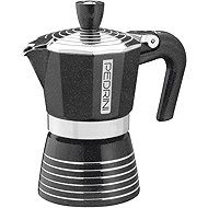PEDRINI INFINITI ROCK Mokka-Kanne polierte Streifen 1 Portion schwarz 50 ml - Mokkakanne