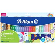 Pelikan Colorella, 24 pcs + stencil - Felt Tip Pens