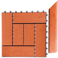 Transition Strip G21 Cherry for WPC Tiles, 38.5 x 7.5cm Corner (Right) - WPC Accessory