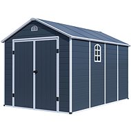 G21 Garden house BOSTON 882, grey 238 × 241 × 366 cm - Garden Shed
