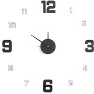 Nástěnné hodiny Metallic Style, nalepovací - Nástěnné hodiny