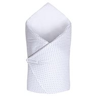 Maceshka Basic White, Grey polka dot - Swaddle Blanket