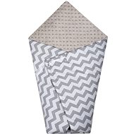 Maceshka Swaddle Blanket Minky Grey, Zig-Zag - Swaddle Blanket