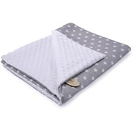 Maceshka Blanket Minky White Stars - Blanket