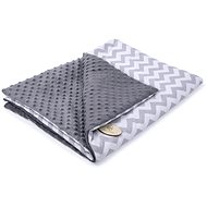 Maceshka Blanket Minky Grey Zigzag - Blanket