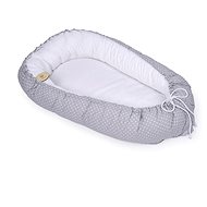 Maceshka Reversible nest Basic white dot in grey - Baby Nest