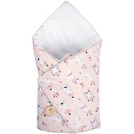 Maceshka Wrap print bunnies ballerinas, pink background - Swaddle Blanket