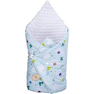 Maceshka Swaddle Blanket Minky Print Llama Mint - Swaddle Blanket