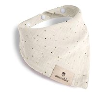 Maceshka Nature single bib with gold dot Ecru - Bib