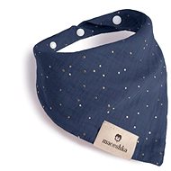 Maceshka Nature single bib with gold dot Indigo - Bib