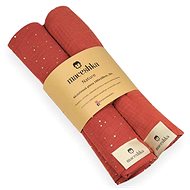 Maceshka Nature Muslin Nappies 2 pcs Tomette Golden Dot+ Terracotta - Cloth Nappies