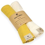 Maceshka Nature Muslin Nappies 2 pcs Mimosa Gold Dot+ Ecru - Cloth Nappies