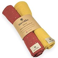 Maceshka Nature Muslin Nappies 2 pcs Tomette Gold Dot+ Mimosa - Cloth Nappies