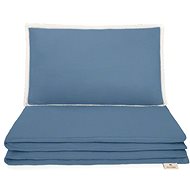 Maceshka Muslin bed linen Blue Jean, lace - Bed Linen