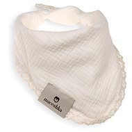 Maceshka Spittle Nature simple with decorative edge Ecru, lace - Bib
