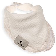 Maceshka Nature Double Bib with Decorative Edge Ecru, Lace - Bib