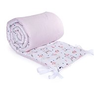 Maceshka Crib Bumper, Print, Bunny Ballerina, White Background - Crib Bumper