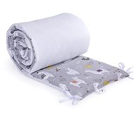 Maceshka Crib Bumper, Print, Lama Grey - Crib Bumper