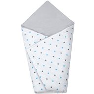 Maceshka Wrap basic grey and turquoise stars - Swaddle Blanket
