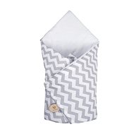 Maceshka Basic, White, zigzag - Swaddle Blanket