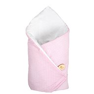 Maceshka Basic White, polka dot in pink - Swaddle Blanket
