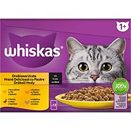 WHISKAS Core Poultry Selection in Gravy 12×85g - Cat Food Pouch