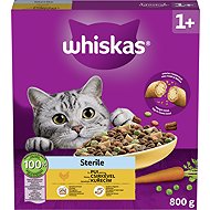 Whiskas Sterile Dry Food for Sterilised Cats with Chicken 800g - Cat Kibble