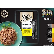 Sheba Delikatesse Poultry Selection in Aspic for Adult Cats 12×85g - Cat Food Pouch
