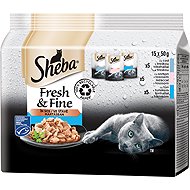 Sheba Fresh & Fine Fish Selection in Sauce for Adult Cats 15×50g - Cat Food Pouch