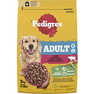 Pedigree Dry Food with Beef and Vegetables for Adult Dogs 3kg - Dog Kibble