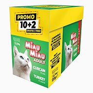 Miau Miau turkey pouches, 12 × 100 g - Cat Food Pouch