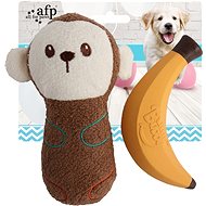 AFP Little Buddy Monkey and Banana - Dog Toy