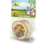 JR Farm Wooden bowl with fruit filling 1 piece - Treats for Rodents