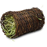 JR Farm Willow wicker tunnel with hay medium 1 piece - Treats for Rodents