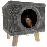 Purlov 26215 Cat house on legs with scratching post - Pet Bed