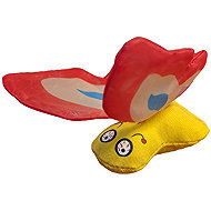 YEOWWW Butterfly stuffed with bio shanta - red - Cat Toy