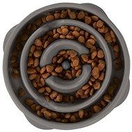Outward Hound Fun Feeder Drop Slowing Bowl Grey / Medium - Dog Bowl