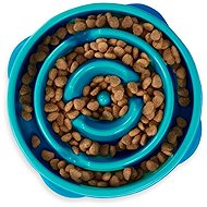 Outward Hound Fun Feeder Drop Slow Bowl Turquoise / Medium - Dog Bowl
