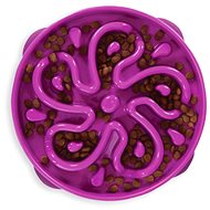 Outward Hound Fun Feeder Slow Bowl Flower Purple / Large - Dog Bowl