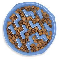 Outward Hound Fun Feeder Notch Slowing Bowl Blue / Large - Dog Bowl