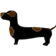 PafDog® Dachshund Tony in leather and jute - 26 cm - Dog Toy