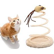 Hurt Toy for cat - mouse on large spring 23 cm - Cat Toy