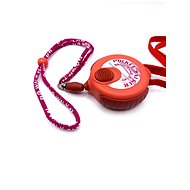 Pocket leash for small dogs 3 m, red - Leash