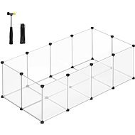 Songmics Ohrádka pro hlodavce s podlahou, plastová,variabilní,143 × 73 × 46 cm - Pen for Rodents