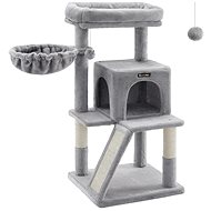 Feandrea Cat scratching post with platform, grey - Cat Scratcher
