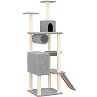 SHUMEE Cat scratcher with sisal posts light grey 168 cm - Cat Scratcher