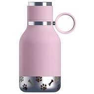 Asobu Stainless steel water thermos with dog bowl Pink - Travel Bowl for Dogs and Cats