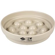 EBI D&D Sue Ceramic cat bowl for slow eating 750 ml white - Cat Bowl