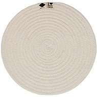 EBI D&D Jill Round cat dish mat beige - Pet Bowl Placemat