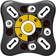 Purlov Interactive dog toy for treats, black and yellow - Interactive Dog Toy